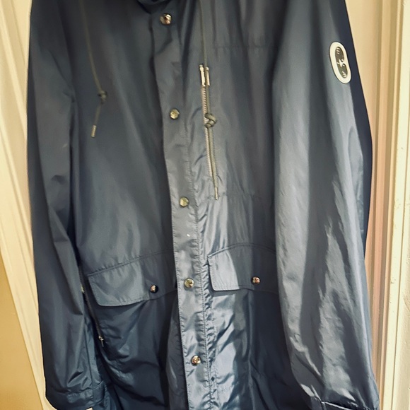 Men’s Coach raincoat XL Navy excellent condition - Picture 11 of 13